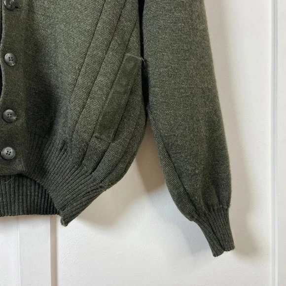 Vintage Pitlochry Cardigan Wool Green XL - Picture 3 of 6